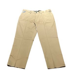 Haggar Men’s Classic Fit Flat Front Premium No Iron Khaki, Size 38W X 29L, NWT